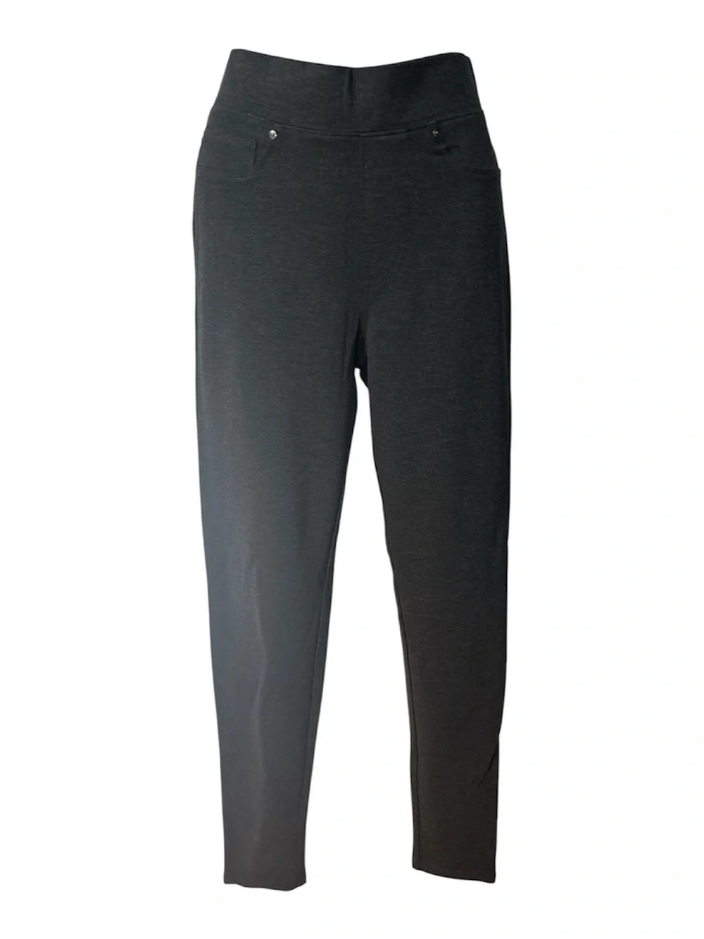 Seven7 Black High-Waist Ponte Charcol Gray Leggings NWT Size S